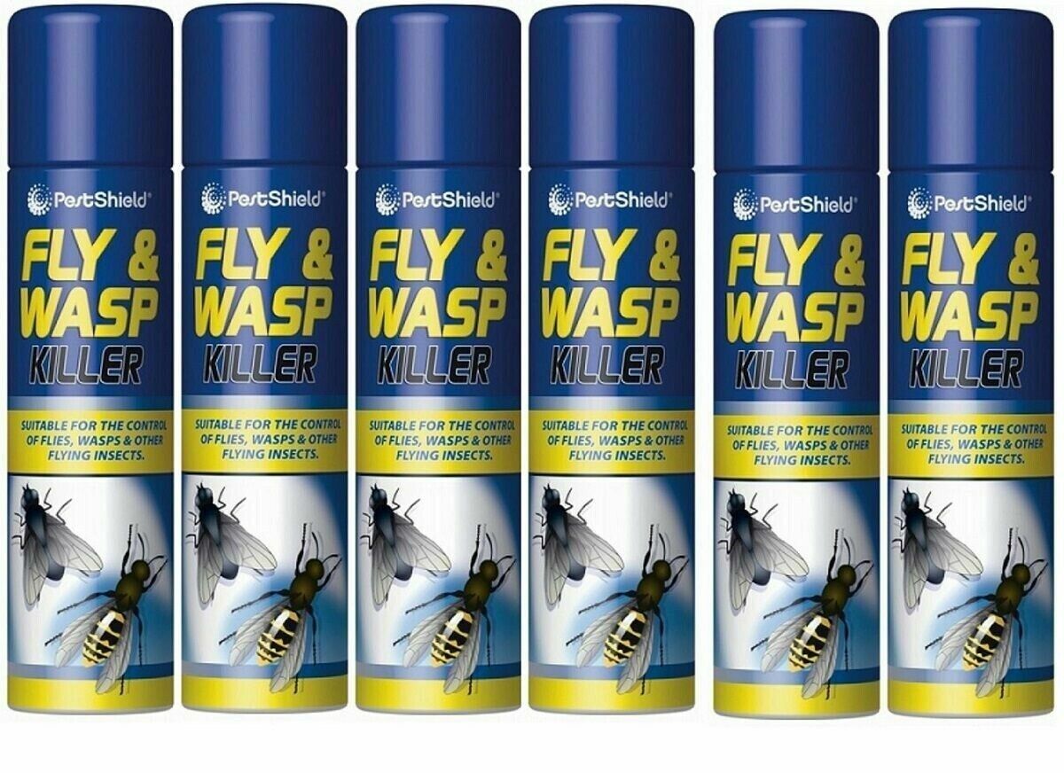Fly Wasps Bee Insect Bug Killer Insecticide Fast Acting Spray Aerosol - 300ml UK