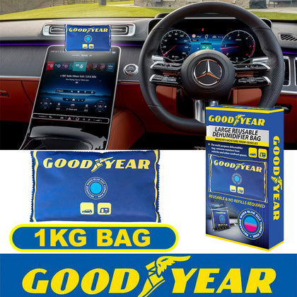 1KG Whole Car Dehumidifier Bag | Extra Large | Colour Indicator | Home Room Van