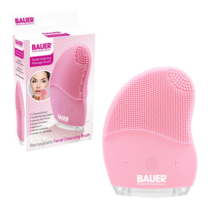 Bauer Facial Cleansing Brush Adjustable Vibrating Speed Settings Waterproof
