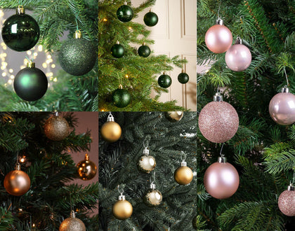 10X Christmas Tree Balls Baubles Xmas Hanging Ornament Home Party Decoration 6CM