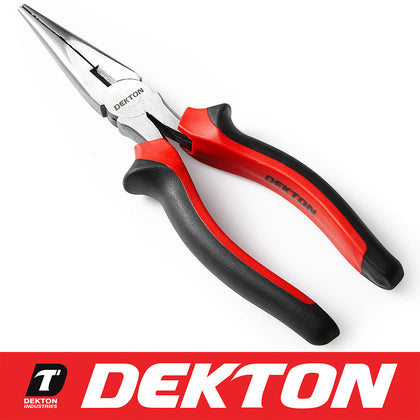 Dekton 8-Inch Long Lace Pliers Carbon Steel Shockproof Heat Treated Slip