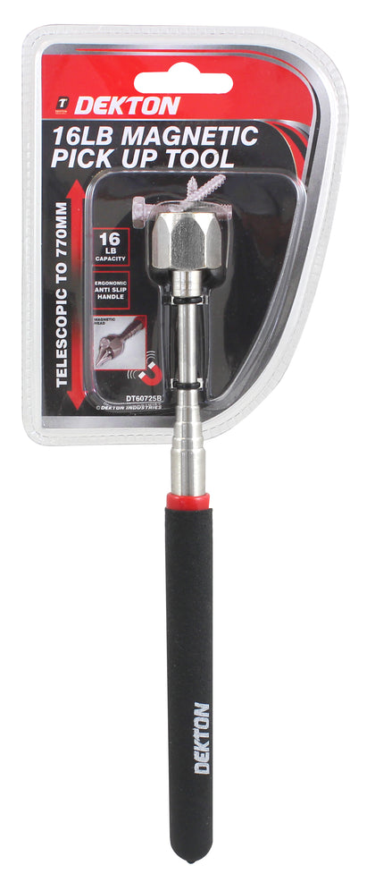 Dekton 16lb Magnetic Pick Up Tool Pick Up Tool, Preciva Magnetic Picking Tool With Led Flash Light Retriever Wand