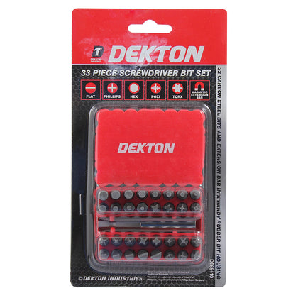 Dekton 33 Pieces Standard Screwdriver Bit Set