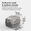Pet Carrier Plastic Door Dog Cat Carrier Safe Comfy Travel Airline Approved