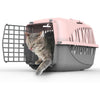 Pet Carrier Plastic Door Dog Cat Carrier Safe Comfy Travel Airline Approved
