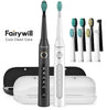 Sonic Electric Toothbrush USB Rechargeable 4 or 8 Tooth Brush Heads Timer 5 Mode