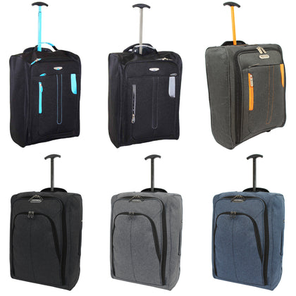 Cabin Carry On Soft Sided Hand Luggage Suitcase Approved Trolley Case 50 x 38cm