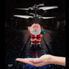 Mini Christmas Flying Santa Drone Helicopter Toy Motion Sensored Rechargeable