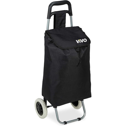 59L Lightweight Shopping Grocery Trolley Travel Folding Luggage Bag 2 Wheels