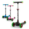 iScoot Flash Kids Scooter 3 Wheels with LED Light up Wheels and Handlebars