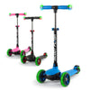 iScoot Flash Kids Scooter 3 Wheels with LED Light up Wheels and Handlebars