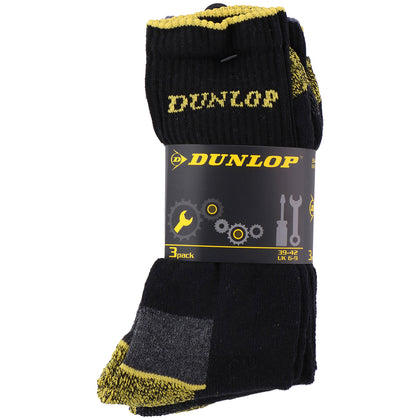 3 x DUNLOP Socks Work Wear Winter Sports Leisure Casual DIY UK 9-11 / EU 43-46