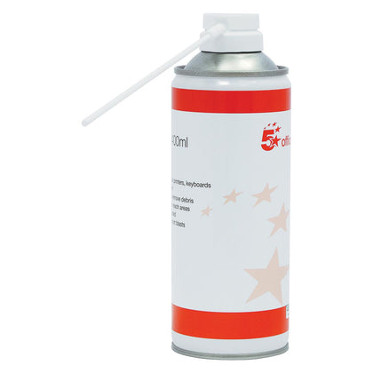 5 Star Air Duster Blower Spray Can HFC Free Compressed Gas Cleaner 400ml Office