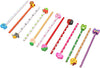 24 Assorted Lead Pencils with Funky Eraser Toppers Rubber Novelty Stationery