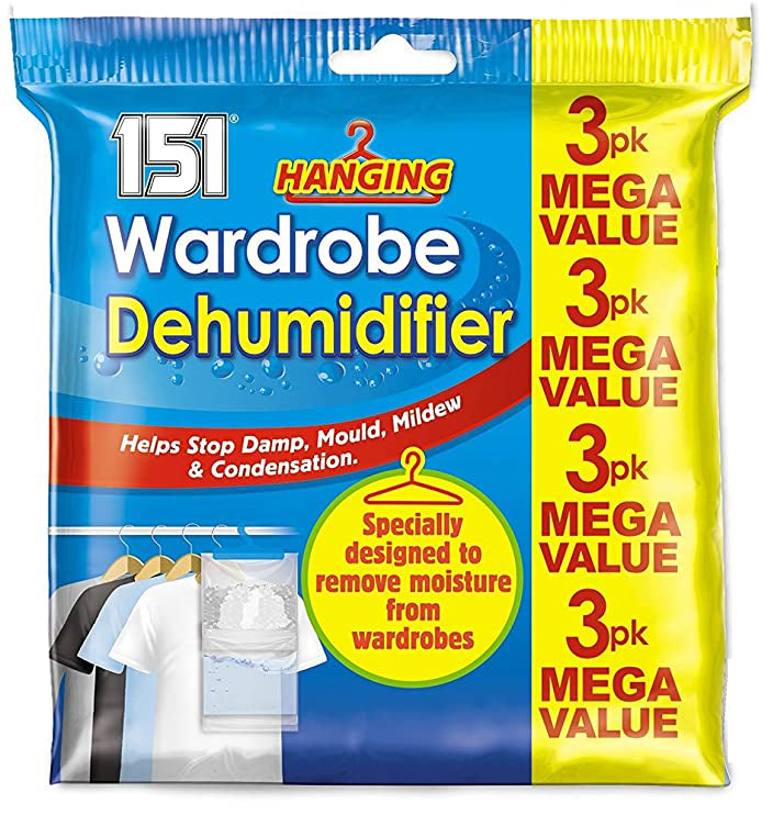 Hanging Wardrobe Dehumidifier Stop Damp Anti Mould Mildew Moisture