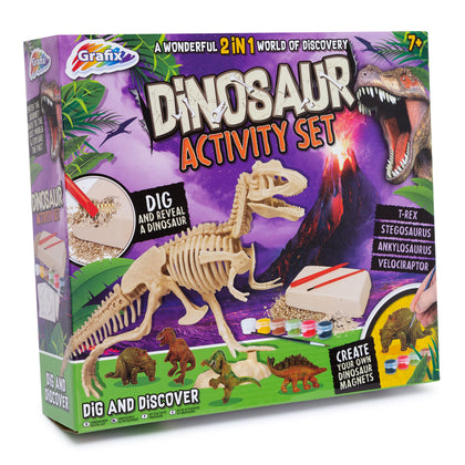 Dinosaur Activity Set - Kids Science Experiment Games for Children Boys Girls 7+