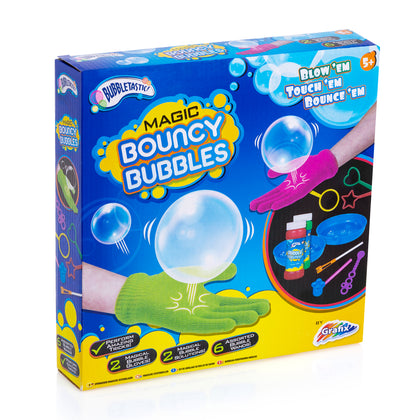 Magic Bouncing Bubbles Play Set Outdoor Kids Party Magic Gloves Bounce Toss Fun