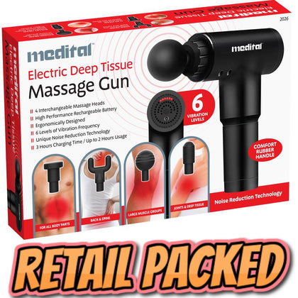 Percussion Massage Gun Massager Muscle Vibration Relaxing Therapy Deep Tissue
