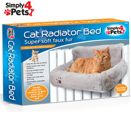 Super Soft Faux fur Cat Kitten Hanging Radiator Heater Pet Bed Warm Cosy Basket