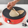1000W Pancake & Crepe Maker Non Stick Temperature Control Spreader Spatula 30cm