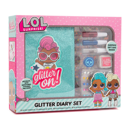 L.O.L. Surprise! Cute Glitter Journal A5 Gift Set With Stickers Diary Set