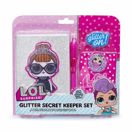 Lol Surprise Glitter Secret Keeper Mini Diary UV Reveal Pen Eraser Surprise Gift
