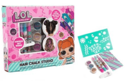 LOL Surprise Hair Chalk Studio Glitter Makeover Fashion Style Colour Gift