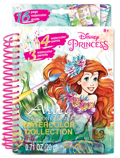 Make It Real Disney Princess Ariel Watercolour Painting Book Crafting Fashion