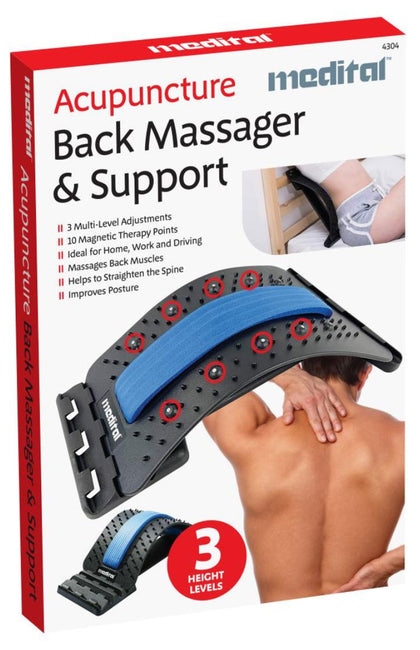 Back Massage Stretcher Lower Lumbar Pain Spine Massager Support Posture Relief