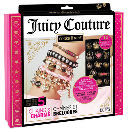 Juicy Couture Chains & Charms Bracelets Jewellery Beads Create Activity Kit Girl