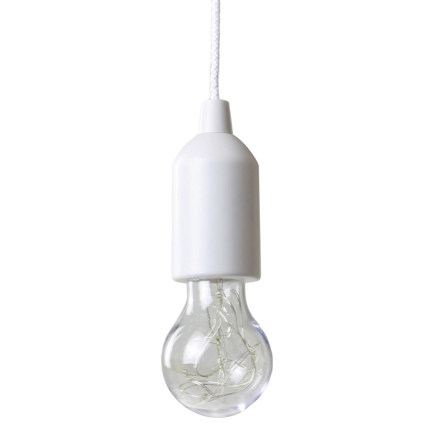 Portable Colour Changing Flashing LED Pull Light Bulb On A Rope Study Desk Lamp