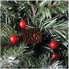 Luxury Christmas Tree Snow Frosted Pine Cone and Red Berries Xmas Tree 4/5/6Ft