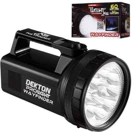 Dekton Pro Wayfinder XS 60 12 LED Torch 60 Lumens 50M Range & Batteries Car
