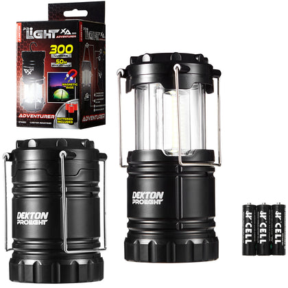 Dekton Pro Adventurer Camping XA LED Lantern 300 Lumens 50M Range & Batteries