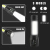 Pocket High Powered Torch Rechargeable Military Grade with Case LED COB Zoom