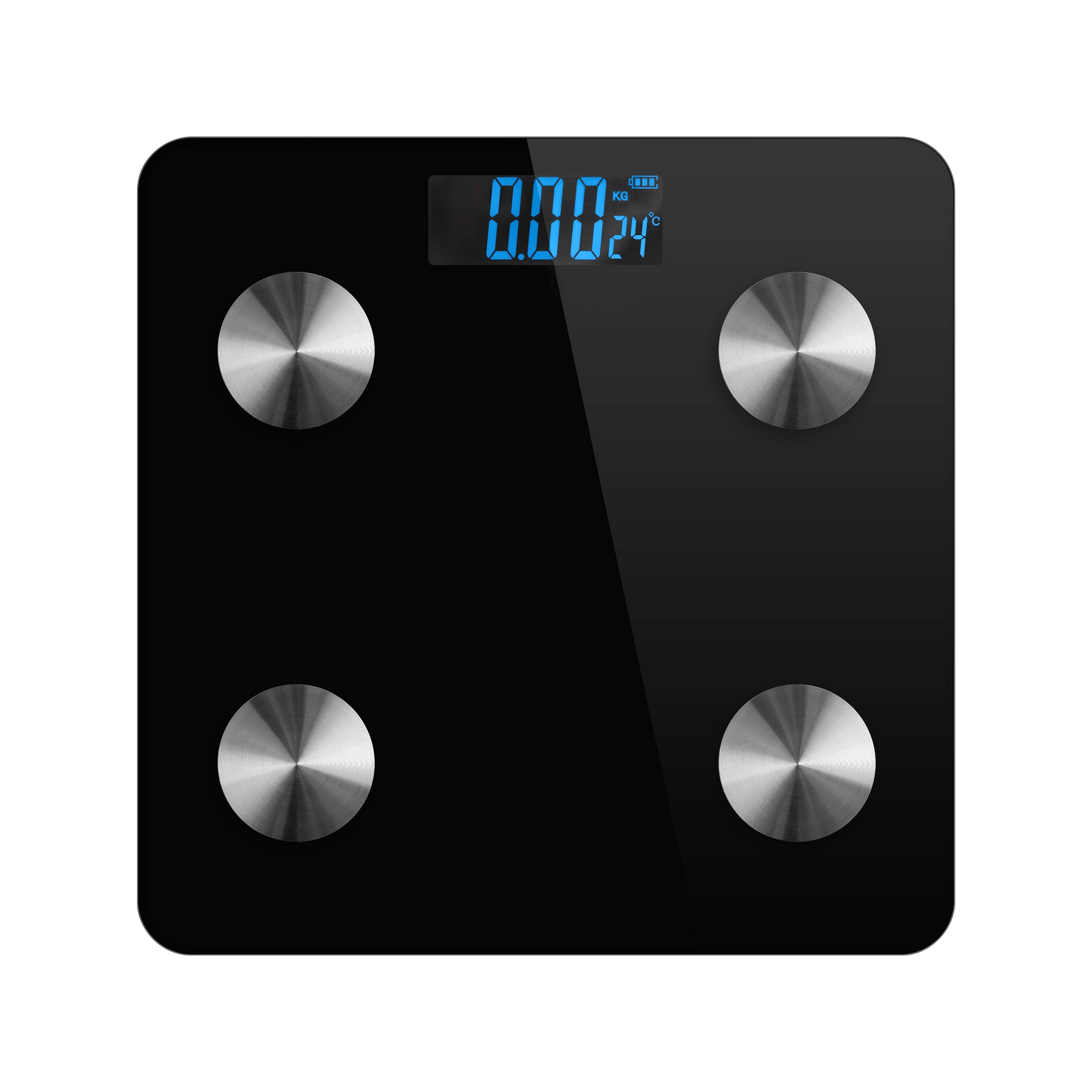 Bluetooth Bathroom Digital Weighing Scales Body Fat BMI Glass iPhone Android App