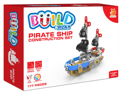 Pirate Ship Children Build & Play Construction Set Age 5 plus Kids Fun Activity