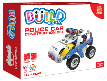 Police Car Construction set Build and Play Children Kids Toy Age 5+ Fun Activity