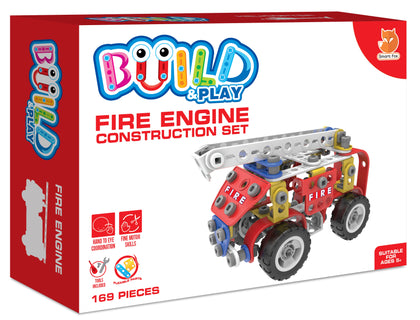 Build and Play Fire Engine Construction Set Kids Toy Age 5+ Child Fun Activity