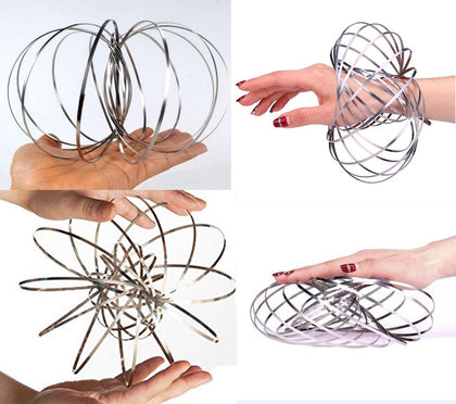 Magic Flow Rings Arm Slinky Magic Infinity Spring Fidget Toy Gift Gadget in UK
