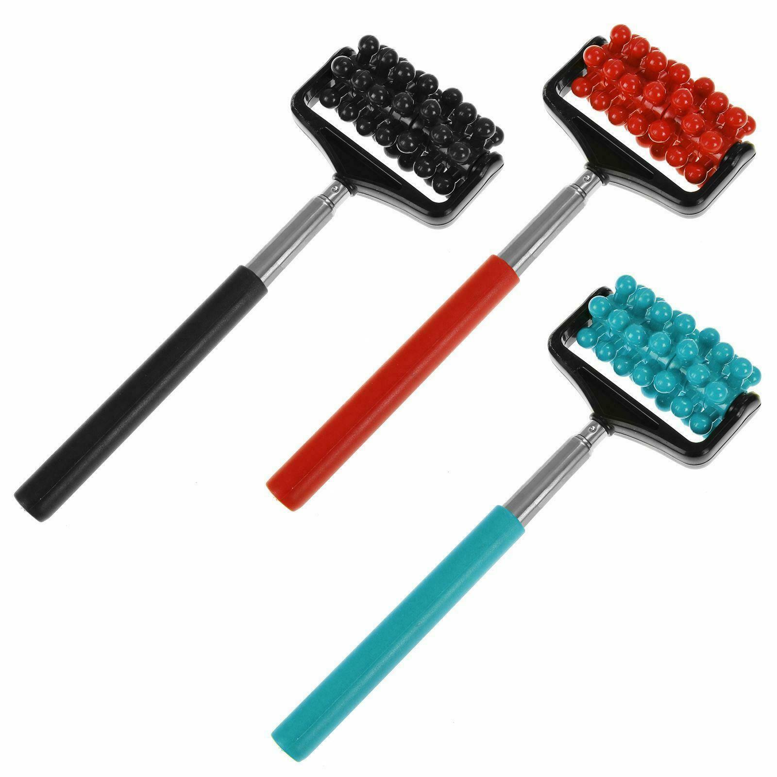 Extendable Back Massager Telescopic Body Relax Muscle Tension Relief Roller Stic