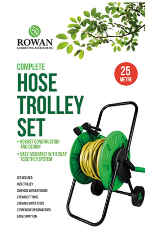 25m Hose Reel Cart Trolley Spray Gun Garden Outdoor Hosepipe Water Pip –  Thinkprice Online Store