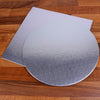 Large Silver Cake Boards Round & Square 10