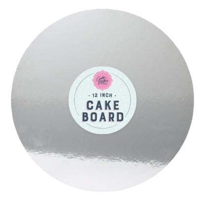 12'' Round Cake Board Strong Cardboard 30cm Diameter 4mm Thick Baking Cakes Wipe