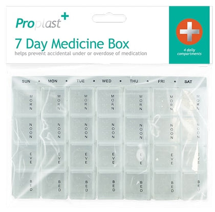 7 Day Weekly Pill Organiser Storage Case travel Tablet Medicine Dispenser Box UK