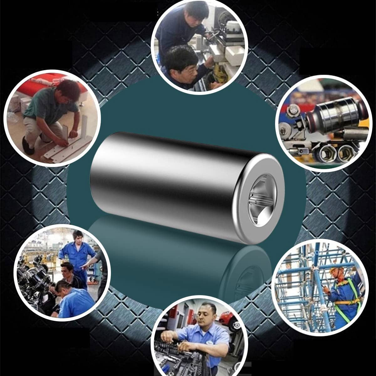 Universal Socket Wrench Set Gator Grip 7-19mm Gift for Men Dad For Him DIY Tool