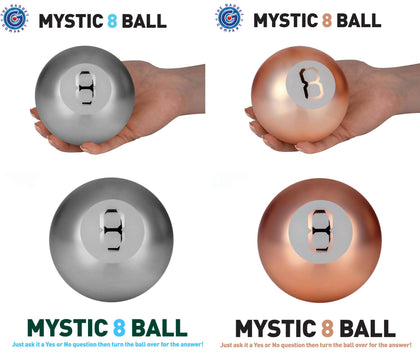 Retro Magic Mystic 8 Ball Decision Making Fortune Telling Toy Grey Rose Gold