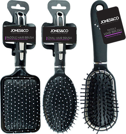 Professional Salon Hairbrush Comb Styling Paddle Oval Diamante Cushion Massage