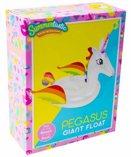 Giant Inflatable Pegasus Unicorn Swimming Pool Float Ride On Beach Float 90cm