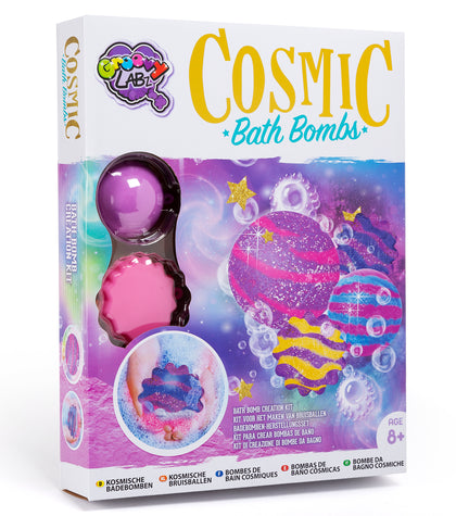 Groovy Labz Create Your Own Cosmic Bath Bombs Creation Kit Shimmer Fun Activity